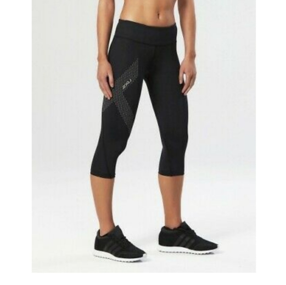 2XU Mid Rise Compression 3/4 Tights - Picture 3 of 6